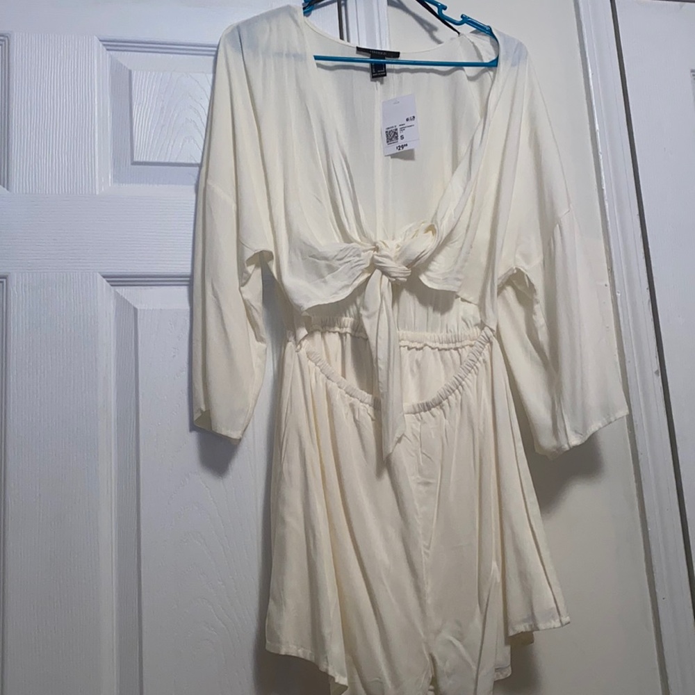 Cream colored jumpsuit